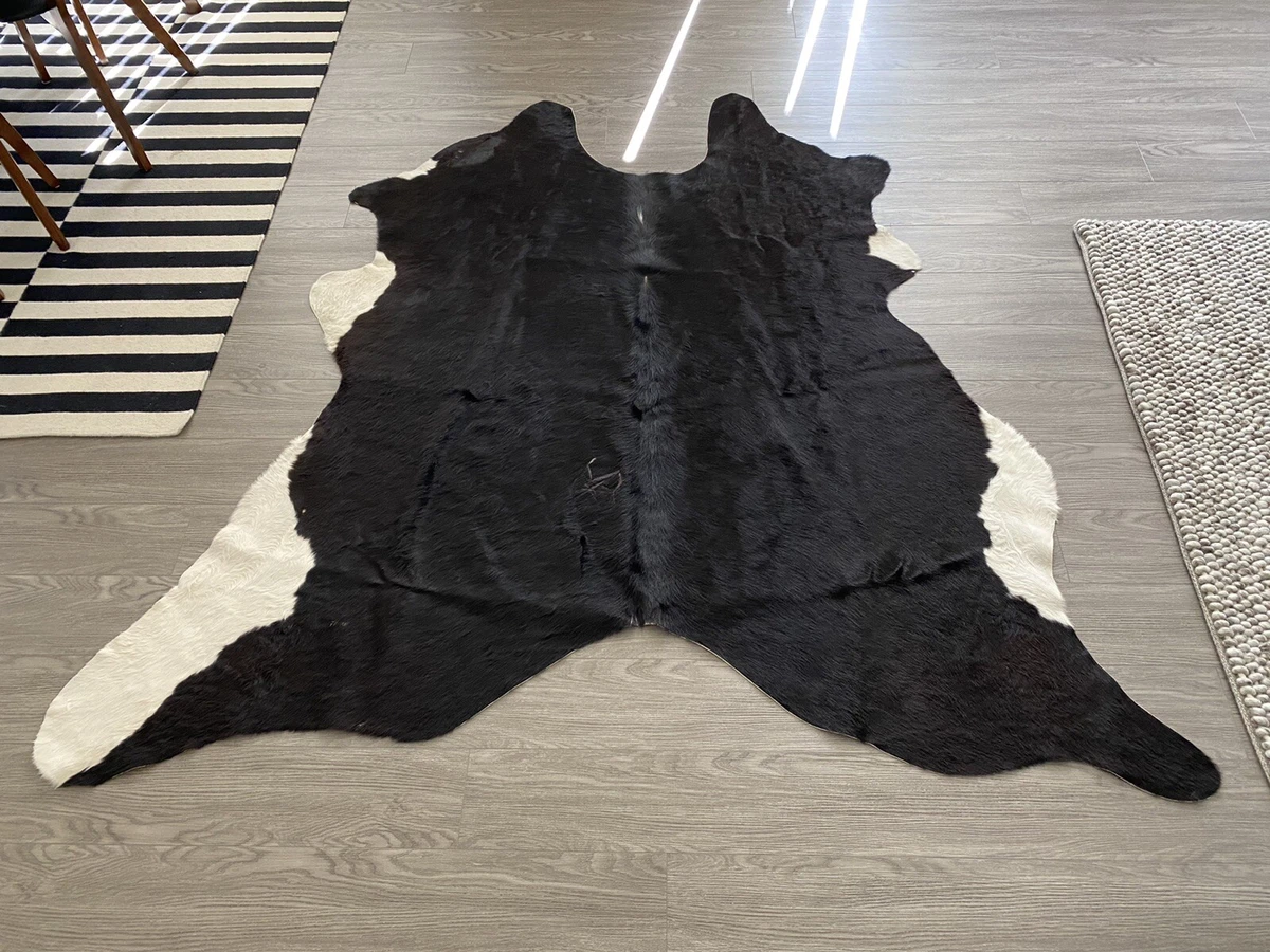 KOLDBY Cowhide, Black/white Black IKEA