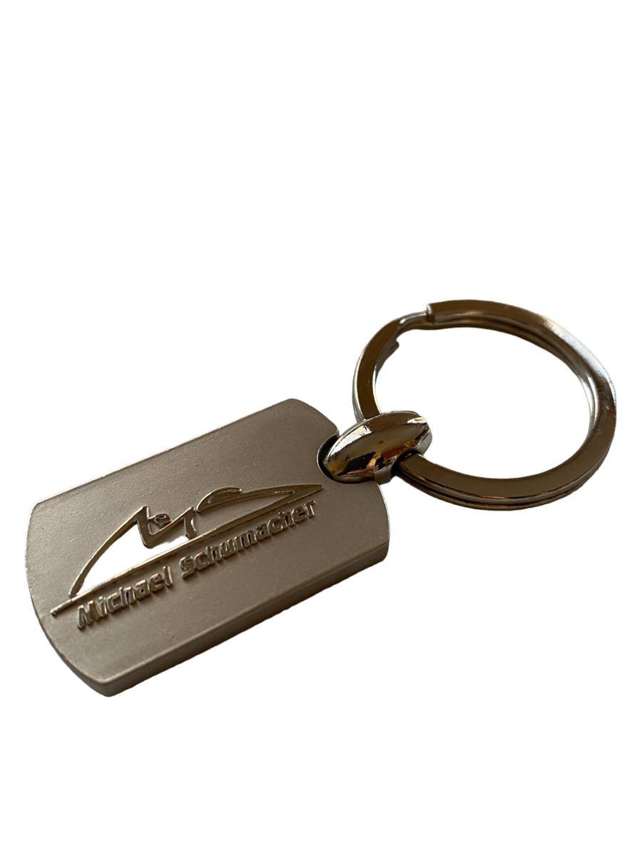 Michael Schumacher Metal Keychain (Regular keyring or long