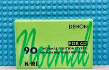 DENON K-RI  90  GREEN    TYPE I   1993 JAPAN  BLANK  CASSETTE TAPE (1) (SEALED)