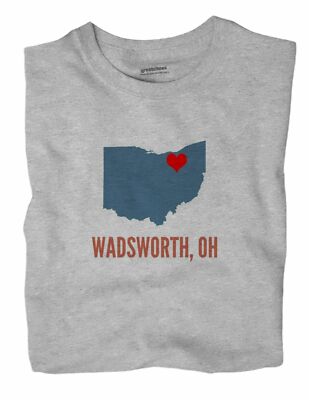 Wadsworth Ohio OH T-Shirt HEART