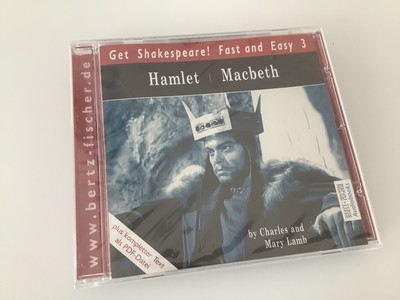 CD Hörbuch: Get Shakespeare Fast and Easy 3: Hamlet + Macbeth - OV NEU