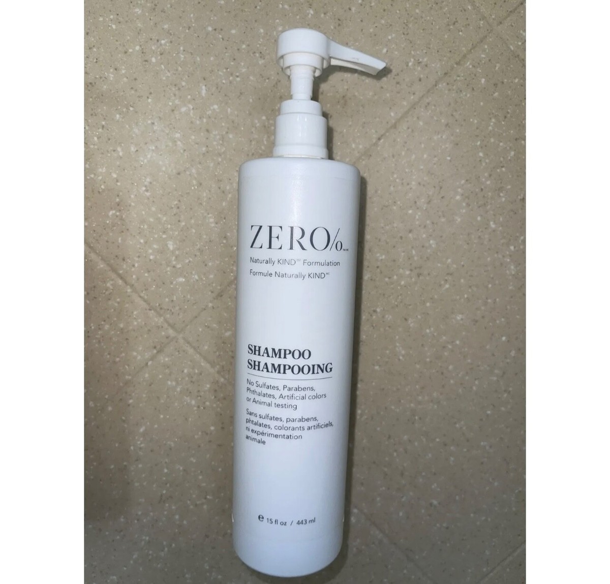 Zero% 15oz X1Shampoo 1 Conditioner 1 Shower Gel 1 Lotion 1 Hand