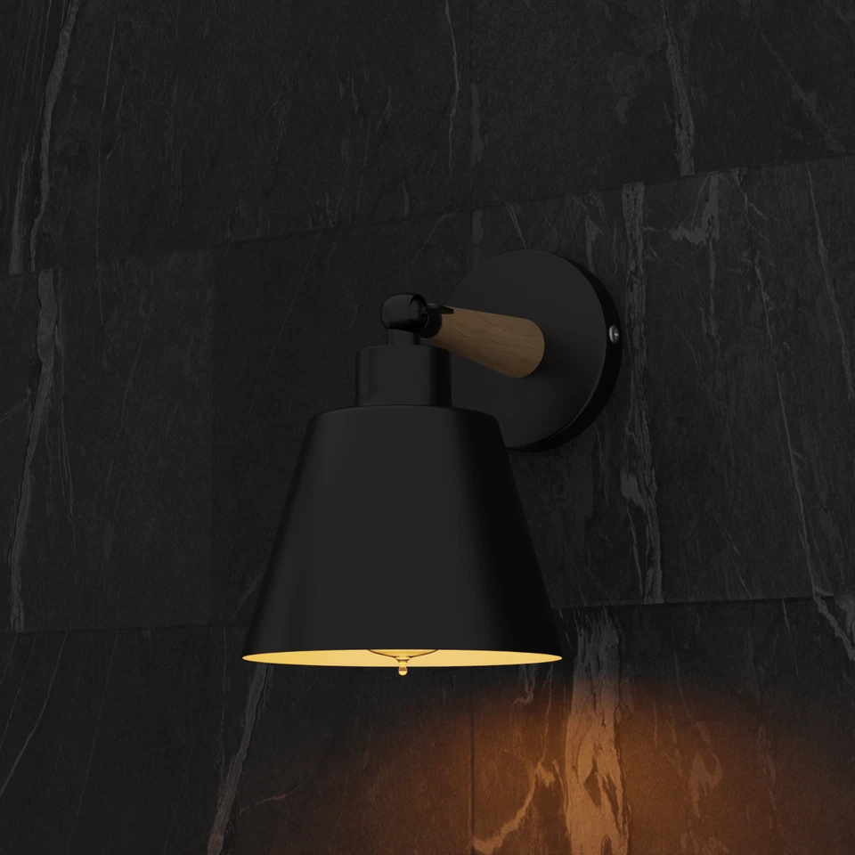 Wooden Wall Light Vintage Industrial Wall Sconce