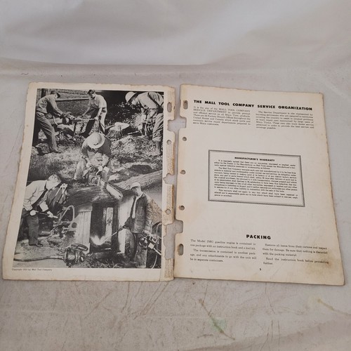 Mall Chainsaw 2MG Operates Maintenance Operations Manual Vintage Genuine - Picture 2 of 10