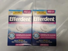 2xEfferdent Denture Cleanser Tablets, Complete Clean, 102 Tablets 204 tablets to