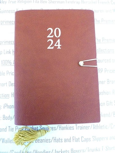 2024 Diary InTempo Day A Page Italian Asst Grained Softback Diaries Scrap Book - Picture 9 of 15
