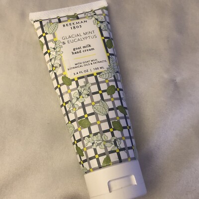 Beekman 1802 Glacial Mint & Eucalyptus Goat Milk Hand Cream Sealed 100ml NEW