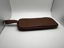 Vintage ZIPPER POUCH Brown for VIVITAR Point N Shoot 110 Film Pocket Camera