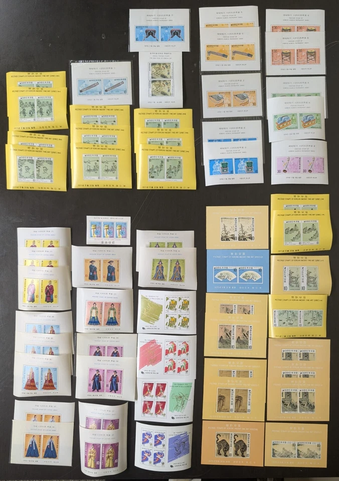 Korea Stamps Monster Hoard of 200+ MNH Souvenir Sheets 1960's-Up - Image 3 of 4