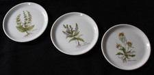 Fürstenberg Untersetzer "Kräuter" 3 Stück - 10 cm Durchm. - 60er  Jahre -