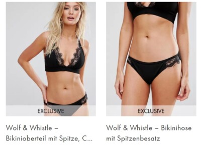 Wolf & Whistle wunderschönes exklusives sexy Damen Bikini Set 38