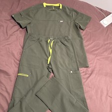 Figs Men Scrubs Top Size Large Matching Pants Size Small