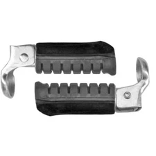 PAIR OF BLACK FOOTRESTS for Peugeot 103 RCX R 50 1993-2006