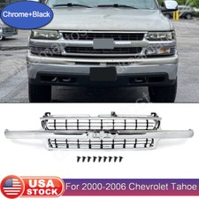 Front Grille For 99-2002 Chevrolet Silverado 1500 2000-2006 Tahoe Chromeblack
