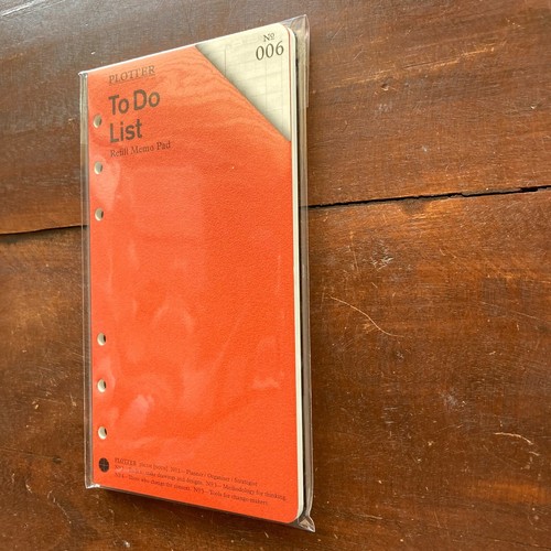 PLOTTER 006 Refill Memo Pad ToDo List 50 Sheets Bible size - Picture 2 of 12