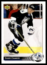 1992-93 Upper Deck #104 Shawn Chambers Tampa Bay Lightning