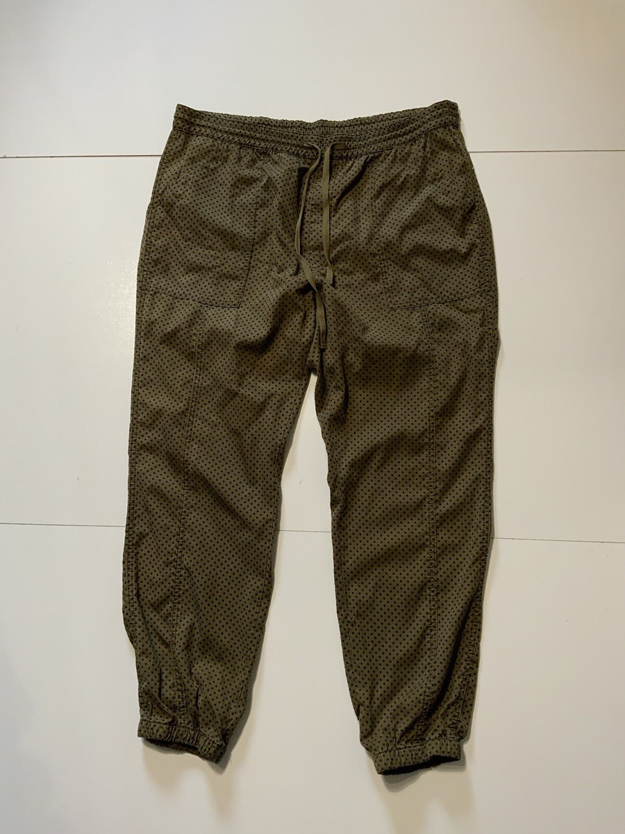 マルーン By Anthropologie Lyocell Polka Dot Olive Green Blue Light Jogger