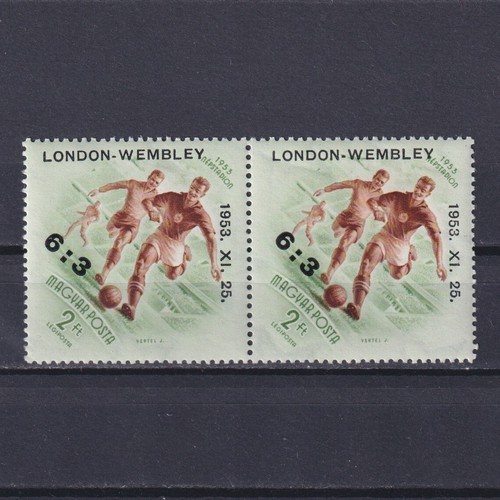 HUNGARY 1953, Sc# C128, Soccer, Wembley England, pair, MH/MNH