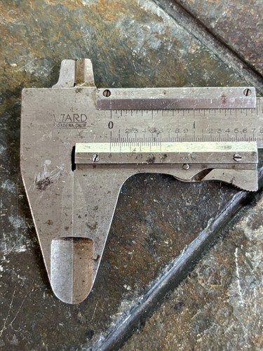 Vintage VARD 7" Vernier Caliper Machinist Tool Pasadena California - Picture 4 of 7
