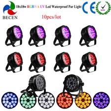 BECEN Lights 18x18w RGBWA UV 6in1 Waterproof Led Par Light Dj Stage Lights 10pcs
