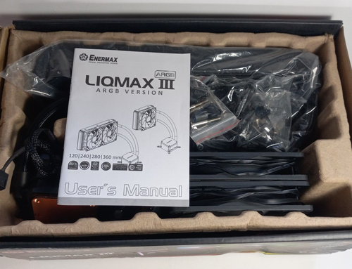 Enermax Liqmax III ARGB CPU Liquid Cooler Open Box Unused in Original Packaging - Picture 10 of 10