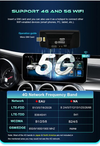 For Mercedes Benz C Class W204 2011-2014 Car Radio CarPlay Multimedia Player - Picture 22 of 27