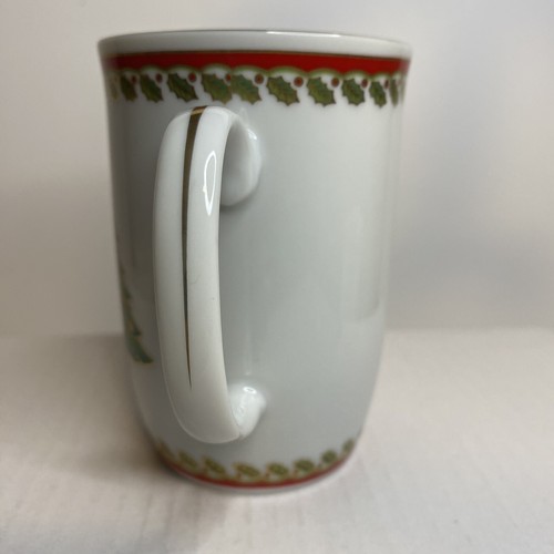 Vintage Otagiri ceramic Cups Mugs Christmas Tree MaryAnn Baker Coffee Tea 8 Ozs - Picture 6 of 15