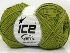 8-Skein Lot Lorena Bamboo Yarn fine summer 8x50g Jungle Green