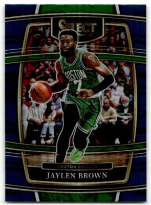 2021-22 Panini Selec Concorse Blue Prizm Jaylen Brown #67 Boston Celtics