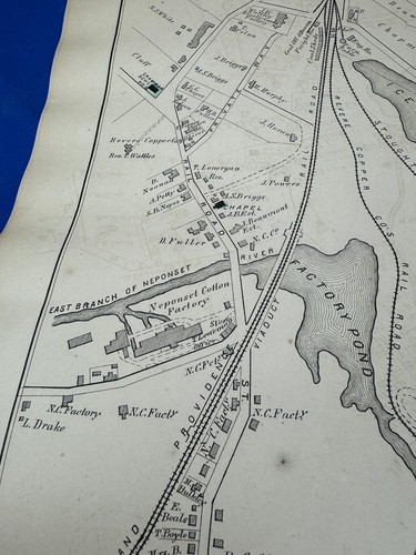 1876 CANTON, MA Map Details Businesses, Residents, Historical, Schools, Churches - Picture 5 of 20
