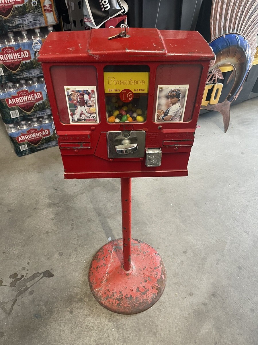 Premiere 1c Card & Gum Dispenser Circa 1950's | eBay