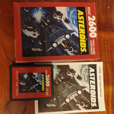 Asteroids Atari VCS 2600 OVP Hülle Anleitung Box Modul Sehr Guter Zustand CIB