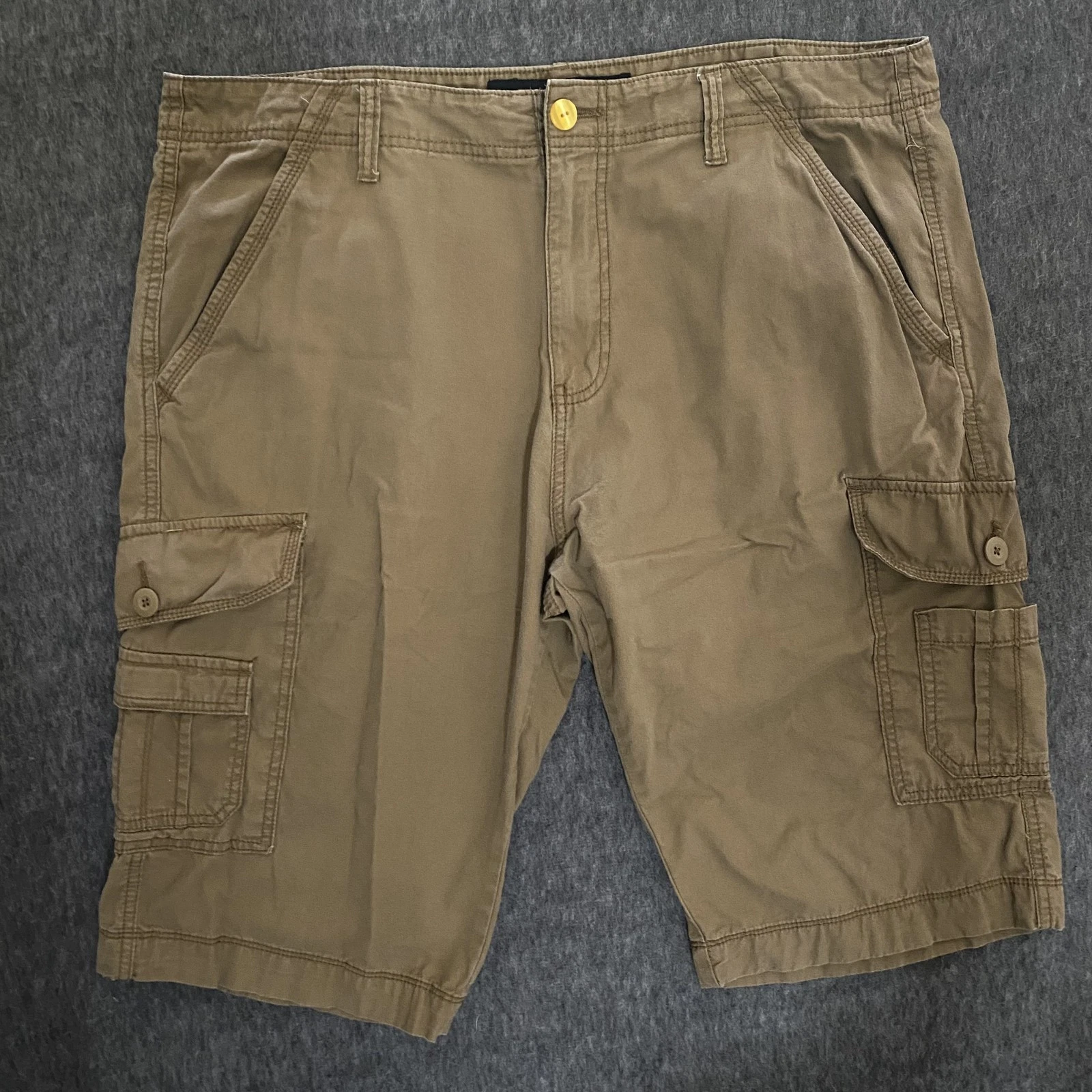 Plugg Cargo Shorts Mens 38 Classic Pocket Outdoor Casual Summer Shorts Y2K Skate