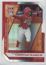 2021 Elite Extra Edition Prime Numbers A Die-Cut 66/95 Christian Franklin 7m3