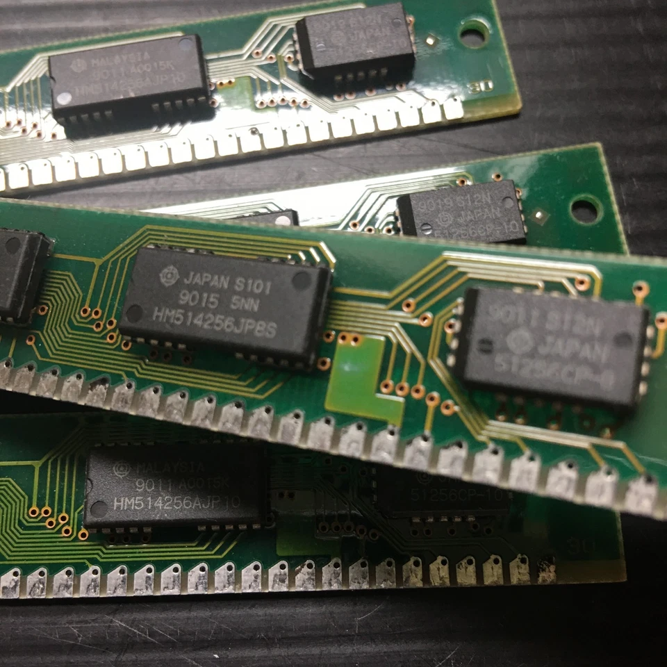 4 PIEZAS Paměť 4x256KB 30 pines SIMM Hitachi HB56D25609B Foto 3 de 4