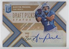2018 Elite Draft Picks Status Gold Die-Cut /10 Austin Proehl #189 Rookie Auto RC