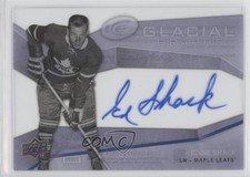 2008-09 Upper Deck Ice Glacial Graphs Eddie Shack #GG-DH Auto v6h