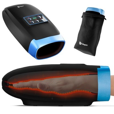 Legra Hand Massager with Heat and Compression - Finger, Wrist, and Palm Massager