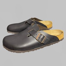 BIRKENSTOCK BOSTON LEATHER BROWN NEW SIZE 40-41