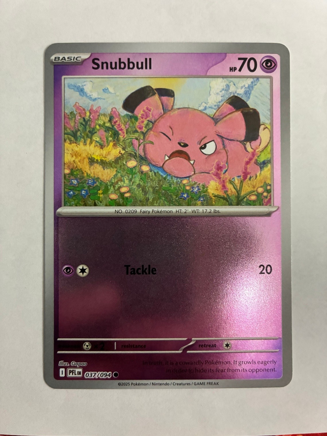 Snubbull Common ME02: Phantasmal Flames 037/094 NM