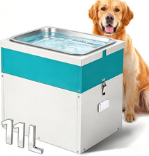 11L Automatic Dog Water Dispenser for Large Dogs Stainless Steel Bowl and Dog Fo