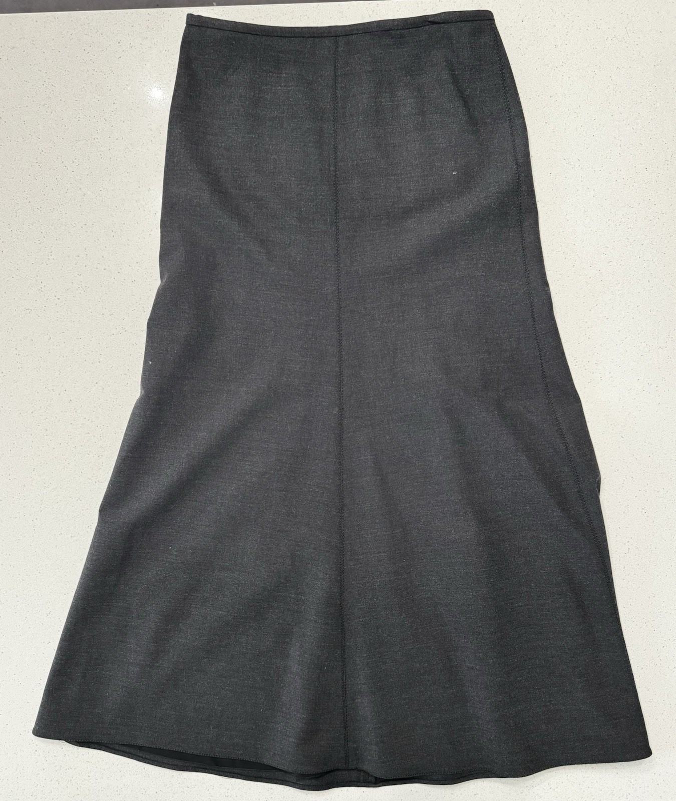 ARMANI COLLEZIONI Solid Black Wool Lined Pencil S… - image 1