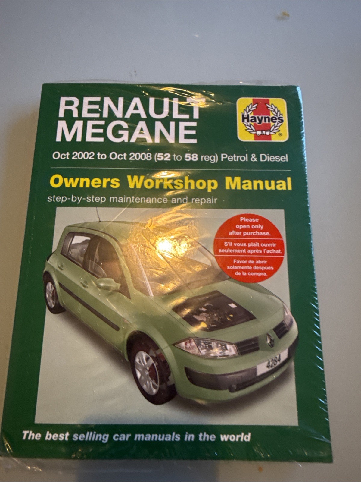 Renault Megane Petrol & Diesel (Oct 02 - 08) Haynes Repair Manual | Paperback
