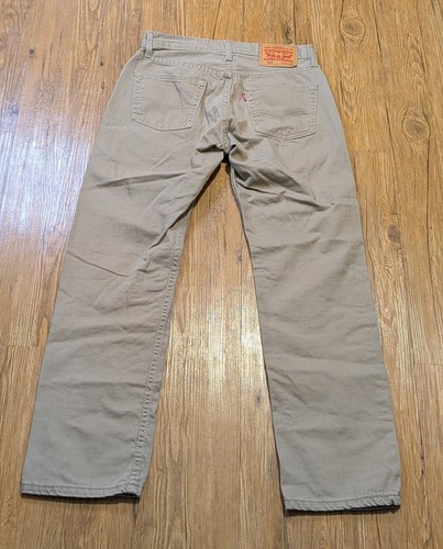 Levi’s Men’s 559 Relaxed Straight Fit Tan Khaki Jeans Pants 29x30 B22 - Picture 2 of 4
