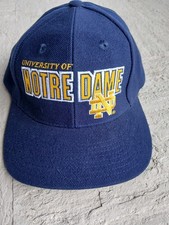 Vintage Notre Dame Sports Specialties Logo SnapBack Hat Wool Blend Taiwan R.O.C