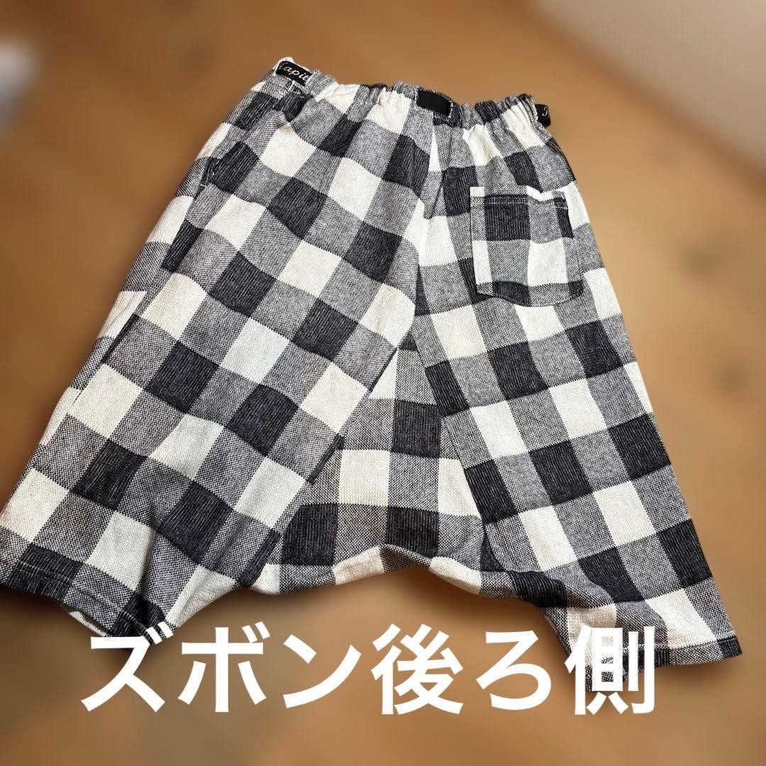KAPITAL Black & White Plaid Setup T-Shirt & Shorts Size 1 & 0 image 7