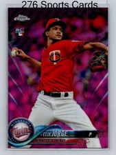 2018 Topps Chrome - Felix Jorge #127 Pink Refractor (RC)
