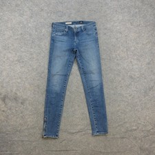 AG Adriano Goldschmied Jeans Women s 28R Blue Skinny Ankle Zip Stretch