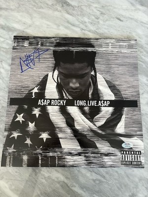 ASAP Rocky Autographed/Signed Long Live A$AP Vinyl PSA Rihanna Ferg