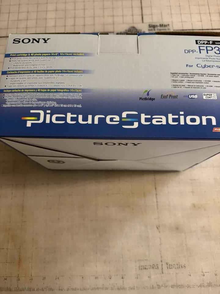 Sony PictureStation DPP-FP30 Digital Photo Printer Bundle w/ Box Manual Bag - Image 3 of 4